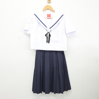 【中古】愛知県 北里中学校 女子制服 3点（セーラー服・スカート）sf037322