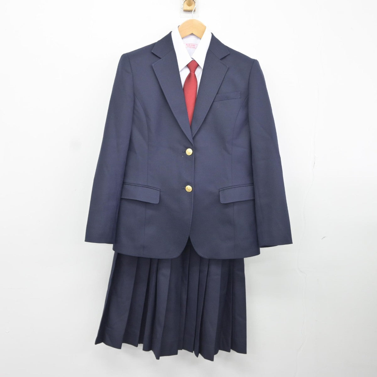 【中古】長野県 上田市立第二中学校 女子制服 4点（ブレザー・シャツ・スカート）sf037327