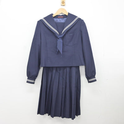 【中古】愛知県 吉田方中学校 女子制服 3点（セーラー服・スカート）sf037344