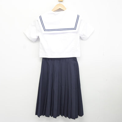 【中古】愛知県 吉田方中学校 女子制服 3点（セーラー服・セーラー服・スカート）sf037348