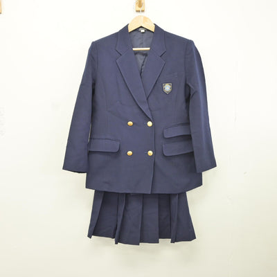 【中古】福島県 福島成蹊高等学校 女子制服 2点（ブレザー・スカート）sf037359