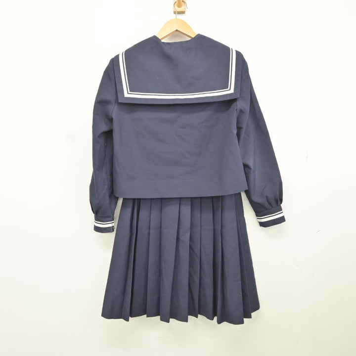 中古】静岡県 掛川西中学校 女子制服 3点（セーラー服・スカート