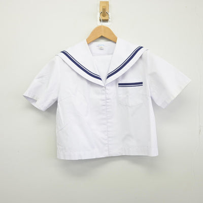 【中古】静岡県 掛川西中学校 女子制服 2点（セーラー服）sf037367