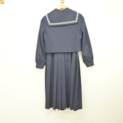 【中古】福岡県 長丘中学校/旧制服 女子制服 3点（セーラー服・スクール水着）sf037389