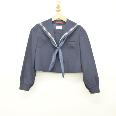 【中古】福岡県 長丘中学校/旧制服 女子制服 3点（セーラー服・スクール水着）sf037389