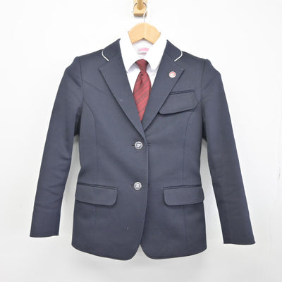 【中古】福岡県 平尾中学校 女子制服 5点（ブレザー・シャツ・スカート）sf037398