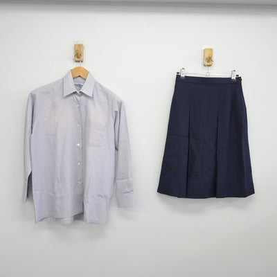 【中古】静岡県 静岡商業高等学校 女子制服 5点（ブレザー・ベスト・シャツ・スカート）sf037400