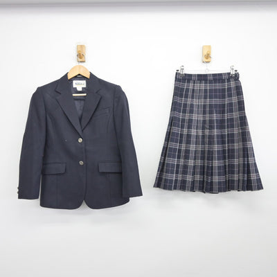 【中古】神奈川県 城山中学校 女子制服 3点（ブレザー・スカート・スカート）sf037403