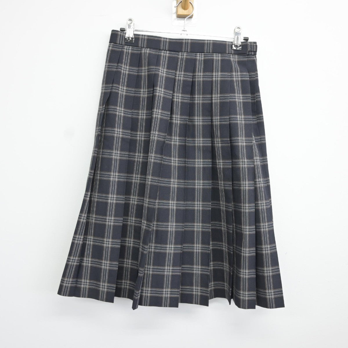 【中古】兵庫県 広陵中学校 女子制服 3点（ニットベスト・シャツ・スカート）sf037415