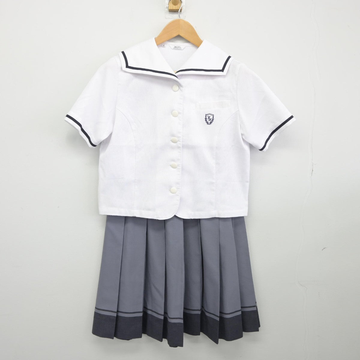 【中古】兵庫県 神戸野田高等学校 女子制服 3点（セーラー服・スカート）sf037420