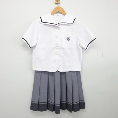 【中古】兵庫県 神戸野田高等学校 女子制服 3点（セーラー服・スカート）sf037420