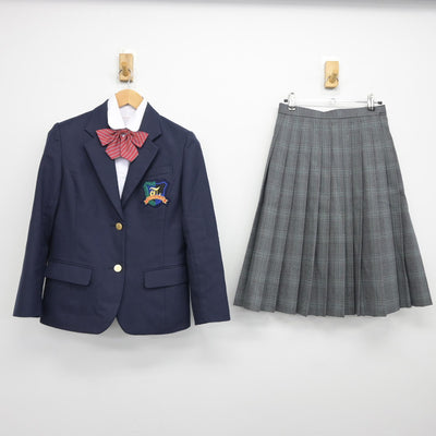 【中古】兵庫県 宝塚中学校 女子制服 4点（ブレザー・シャツ・スカート）sf037431