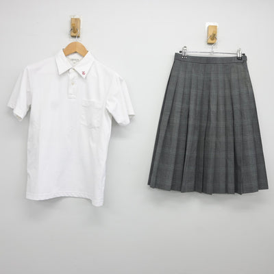 【中古】兵庫県 宝塚中学校 女子制服 3点（シャツ・スカート）sf037432