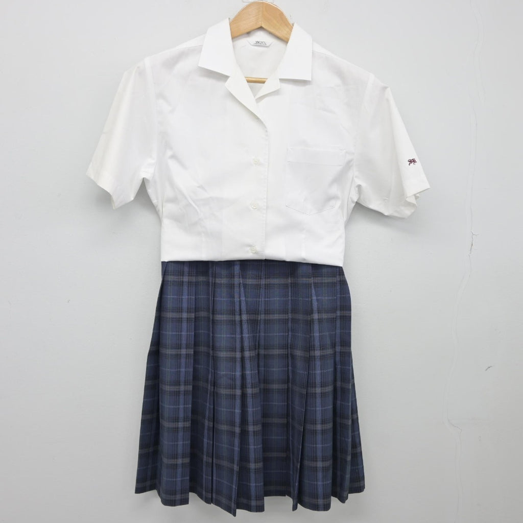 中古】静岡県 静岡北高等学校 女子制服 3点(シャツ・スカート 中古】静岡県 静岡北高等学校 女子制服 3点(シャツ・スカート