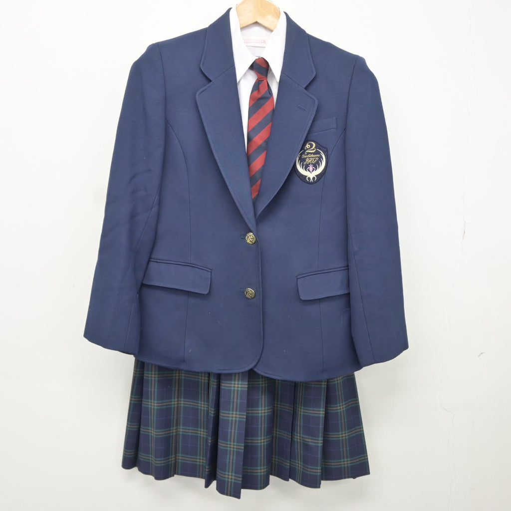 早割シーズン券 U317/S1005(中古)京都府 向島東中学校 女子制服6点 /M/LL/W63 学生服