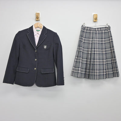 【中古】福岡県 福岡大学附属若葉高等学校 女子制服 3点（ブレザー・シャツ・スカート）sf037454