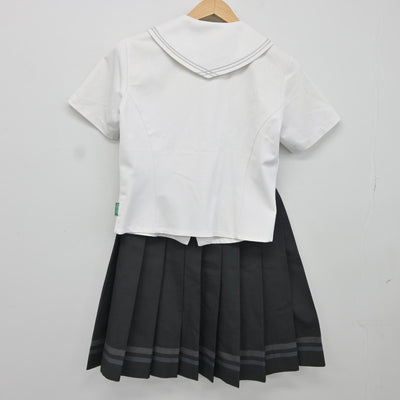 【中古】福岡県 福岡大学附属若葉高等学校 女子制服 2点（セーラー服・スカート）sf037455