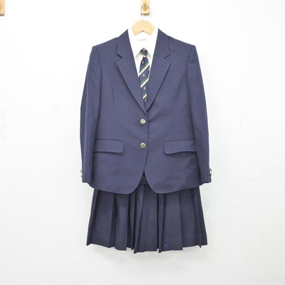 【中古】広島県 広島観音高等学校 女子制服 4点（ブレザー・シャツ・スカート）sf037468