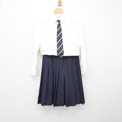 【中古】広島県 広島観音高等学校 女子制服 4点（ブレザー・シャツ・スカート）sf037468