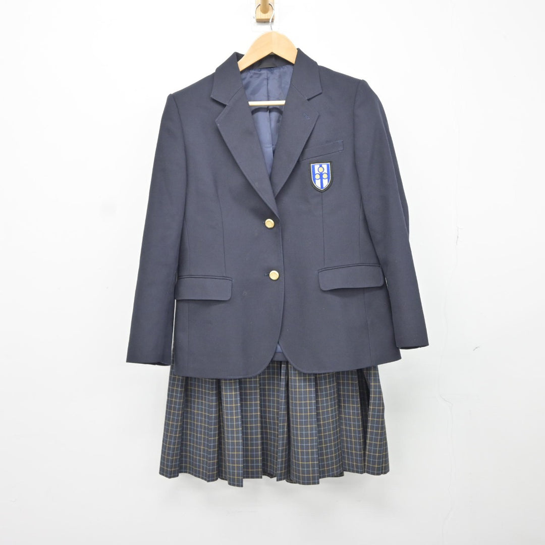 市川学園　制服　ブレザー・スカート【未使用】 中古制服】千葉県 市川学園高等学校 女子制服 4点（ブレザー
