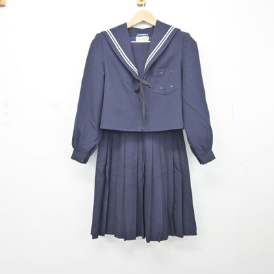 【中古】愛知県 南陽中学校 女子制服 3点（セーラー服・スカート）sf037488