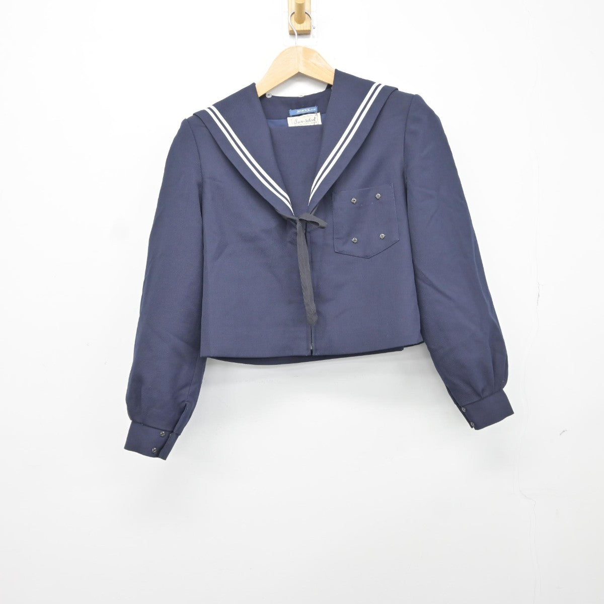 【中古】愛知県 南陽中学校 女子制服 3点（セーラー服・スカート）sf037488