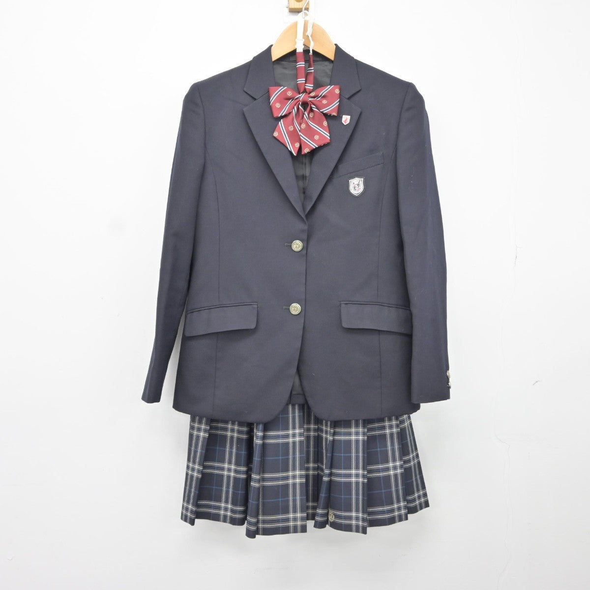 【中古】東京都 日出高等学校 女子制服 7点（ブレザー・ニット・スカート）sf037494