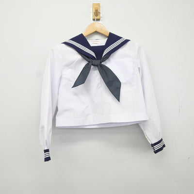 【中古】茨城県 常陸太田市立太田中学校 女子制服 3点（セーラー服・スカート）sf037497