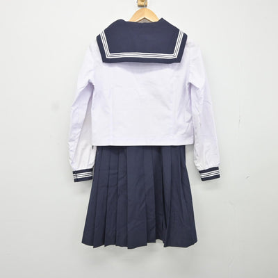 【中古】茨城県 常陸太田市立太田中学校 女子制服 3点（セーラー服・スカート）sf037498