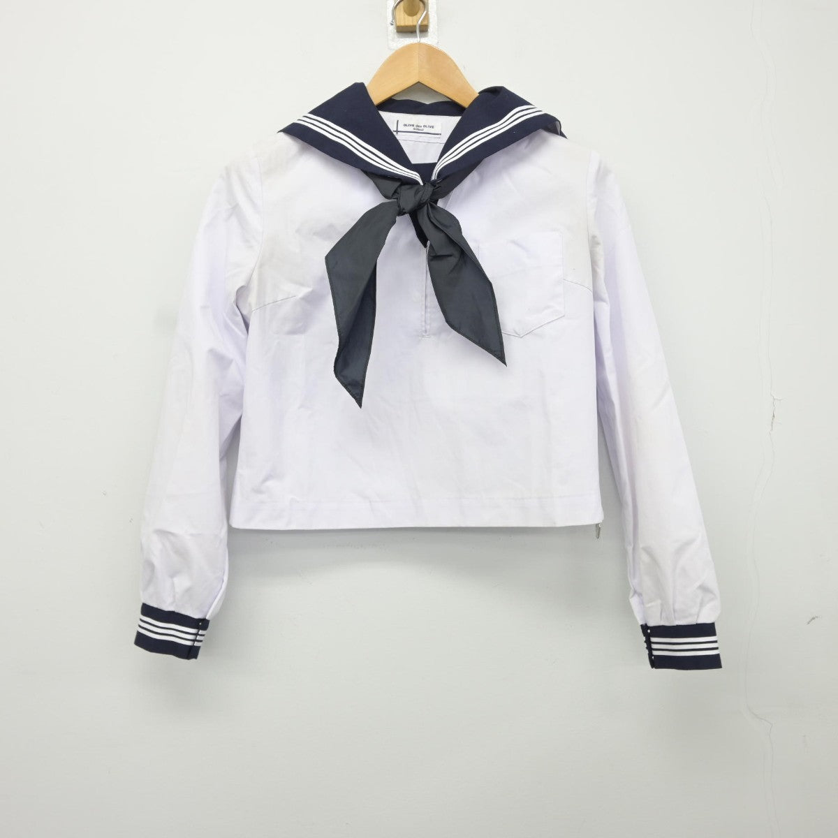 【中古】茨城県 常陸太田市立太田中学校 女子制服 3点（セーラー服・スカート）sf037498