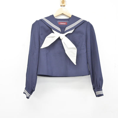 【中古】茨城県 常陸太田市立太田中学校 女子制服 3点（セーラー服・スカート）sf037499