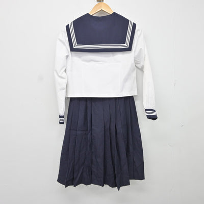 【中古】茨城県 常陸太田市立瑞竜中学校 女子制服 2点（セーラー服・スカート）sf037502