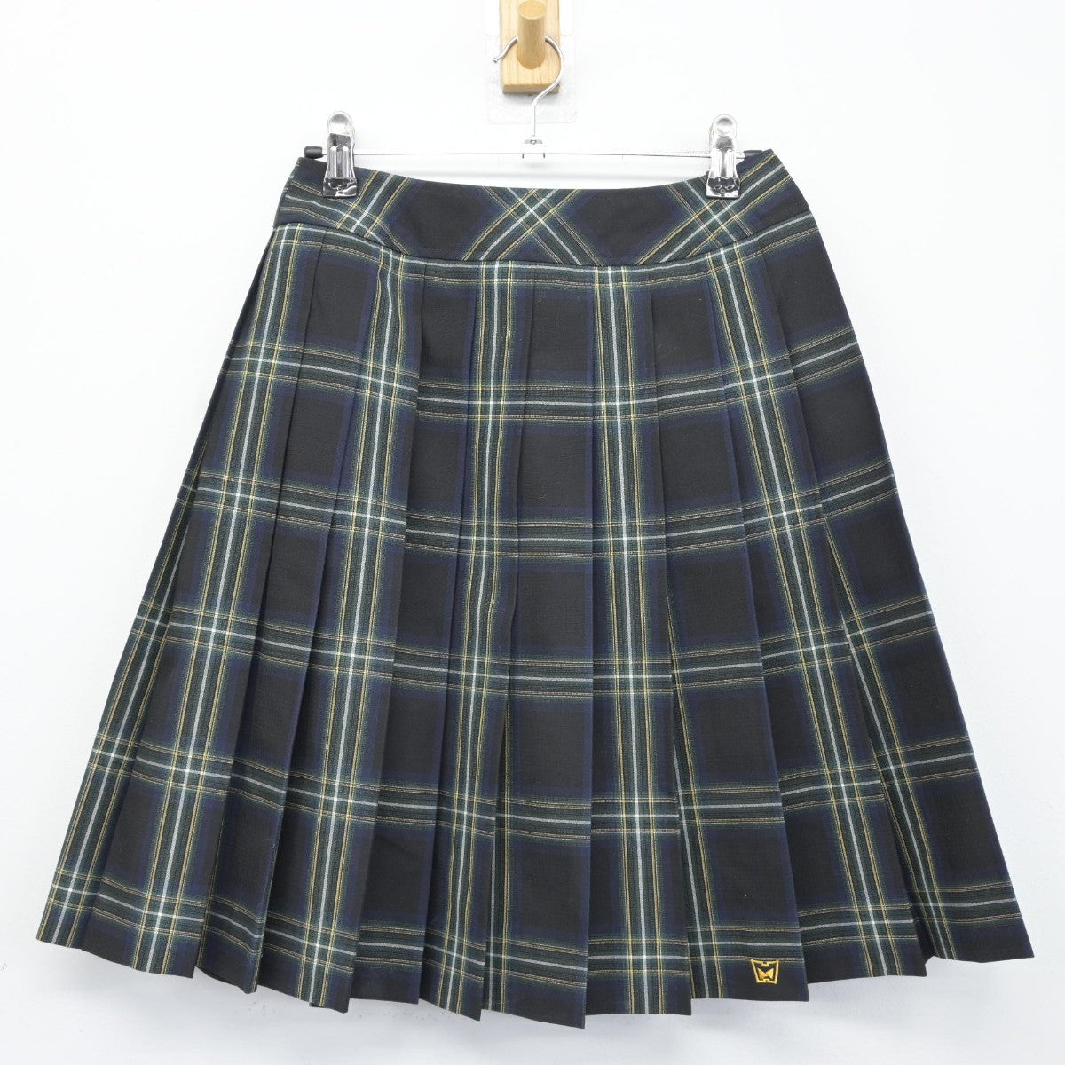 【中古】大阪府 阪南高等学校 女子制服 5点（ニットベスト・シャツ・スカート）sf037509