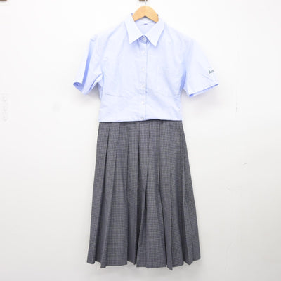 【中古】大阪府 成城高等学校 女子制服 2点（シャツ・スカート）sf037518