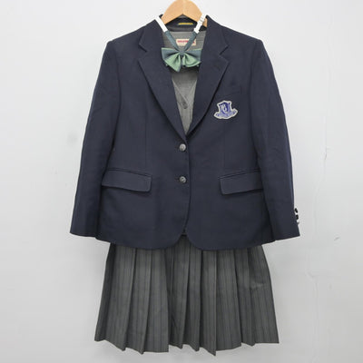 【中古】千葉県 浦安南高等学校 女子制服 4点（ブレザー・ニット・スカート）sf037527