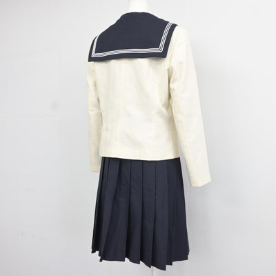 【中古】福井県 北陸高等学校 女子制服 4点（ブレザー・セーラー服・スカート）sf037532