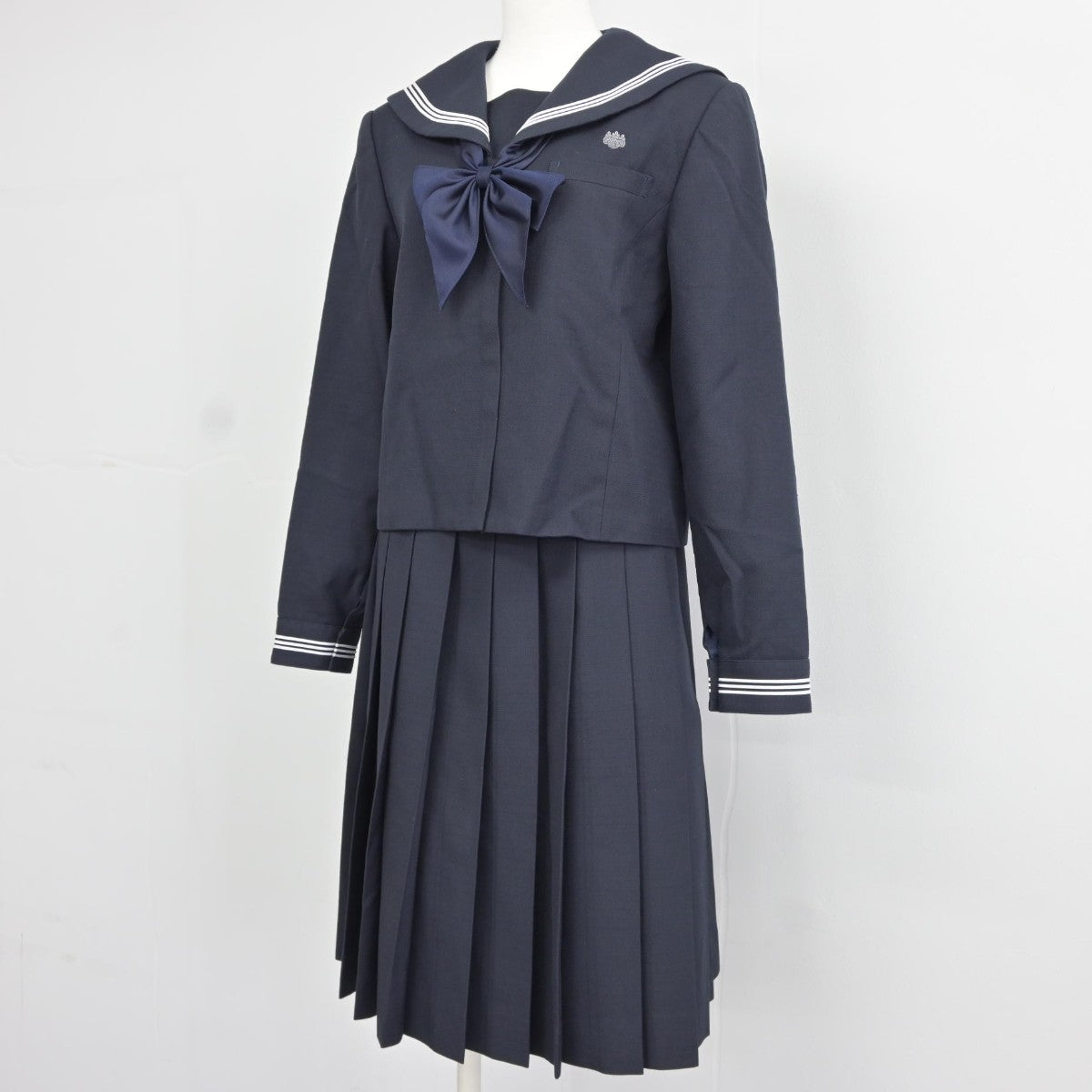 【中古】福井県 北陸高等学校 女子制服 4点（ブレザー・セーラー服・スカート）sf037532