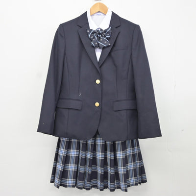 【中古】鹿児島県 KTC学園屋久島おおぞら高等学校 女子制服 5点（ブレザー・シャツ・スカート）sf037534