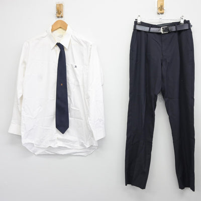 【中古】東京都 関東国際高等学校 男子制服 6点（ブレザー・ニット・シャツ・ズボン）sf037537