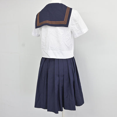 【中古】東京都 関東国際高等学校 女子制服 3点（セーラー服・スカート）sf037540