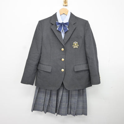 【中古】東京都 明治大学付属中野八王子中学高等学校 女子制服 4点（ブレザー・シャツ・スカート）sf037546