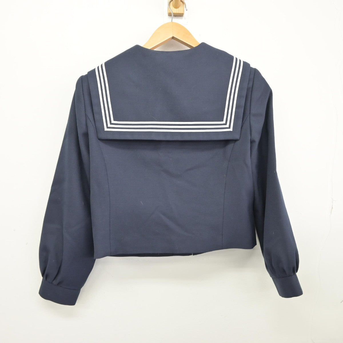 【中古】福岡県 柳川市立柳城中学校 女子制服 4点（セーラー服・スカート）sf037551