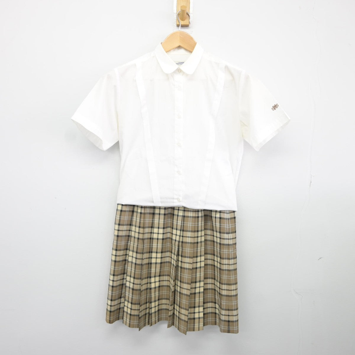 【中古】北海道 札幌聖心女子学院中学校・高等学校 女子制服 3点（シャツ・シャツ・スカート）sf037554