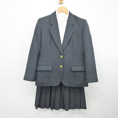 【中古】茨城県 藤代高等学校 女子制服 4点（ブレザー・ニット・シャツ・スカート）sf037576