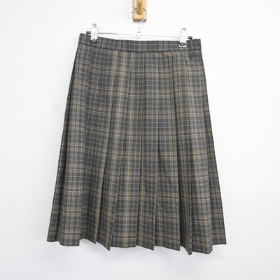 【中古】茨城県 藤代高等学校 女子制服 3点（ニットベスト・シャツ・スカート）sf037578