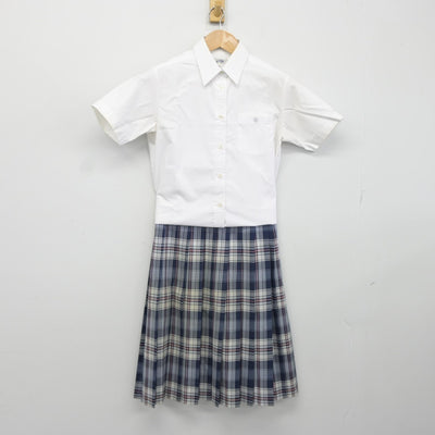 【中古】東京都 工学院大学附属高等学校 女子制服 2点（シャツ・スカート）sf037596