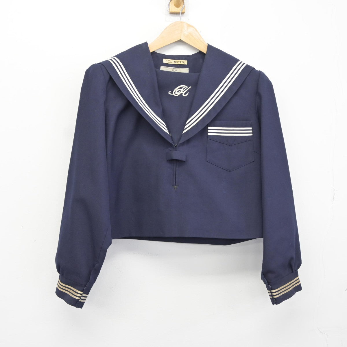 【中古】兵庫県 小田南中学校 女子制服 1点（セーラー服）sf037605