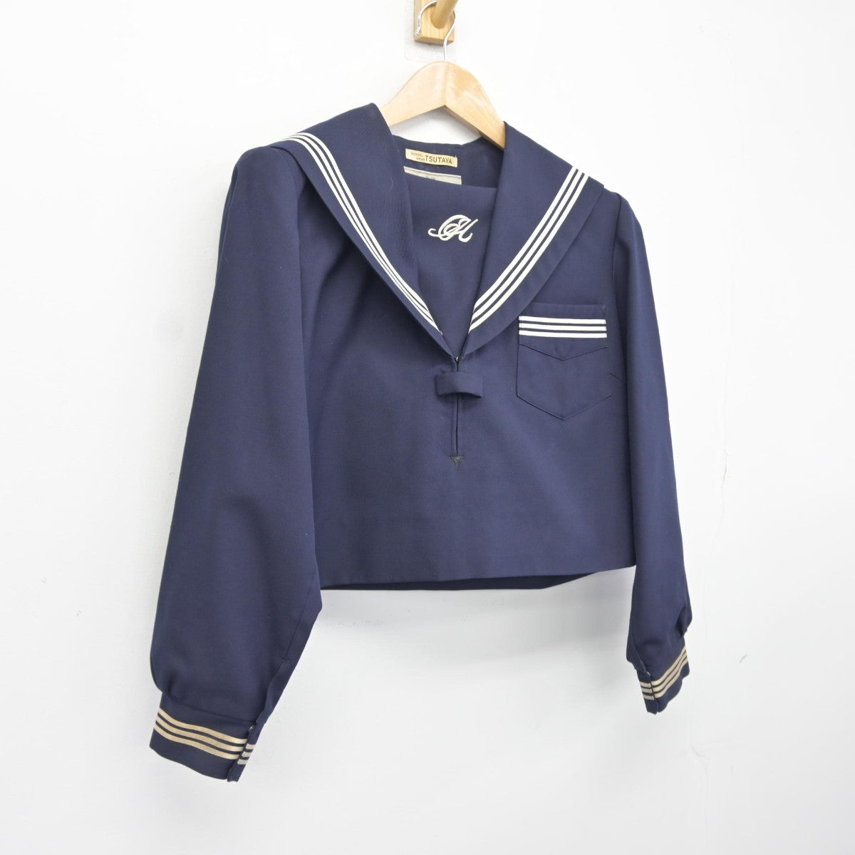 【中古】兵庫県 小田南中学校 女子制服 1点（セーラー服）sf037605