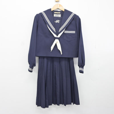 【中古】兵庫県 小田南中学校 女子制服 3点（セーラー服・スカート）sf037607