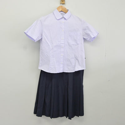 【中古】大阪府 三国丘高等学校 女子制服 2点（シャツ・スカート）sf037623